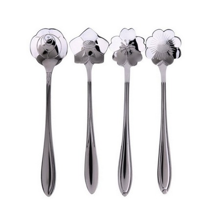 Flower Shaped Stainless Steel Spoon