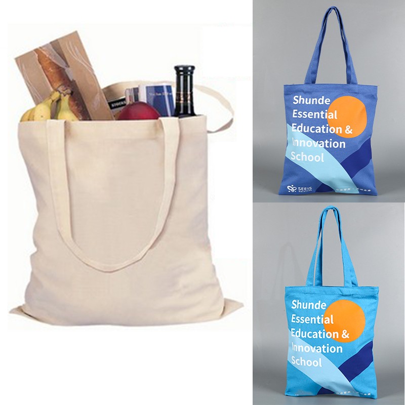 Full Color Cotton Canvas Reusable Tote Bags