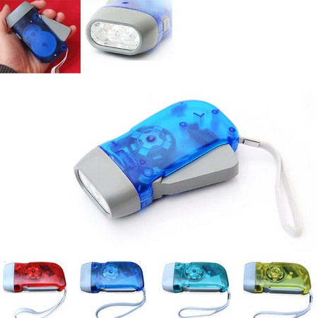 Hand Pressing Flashlight