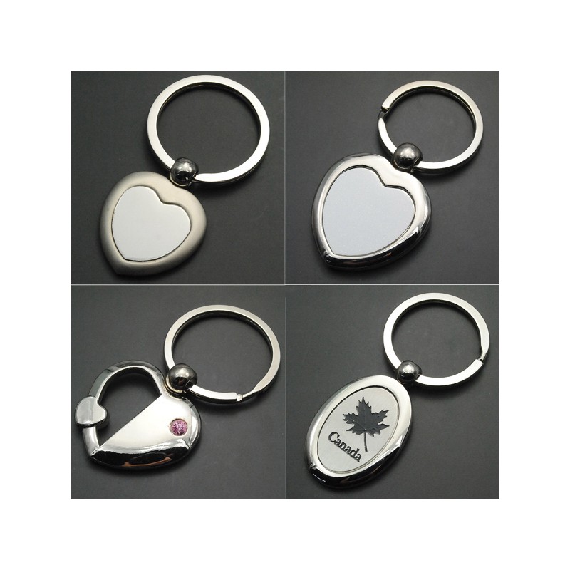 Heart Shaped Alloy Key Chain