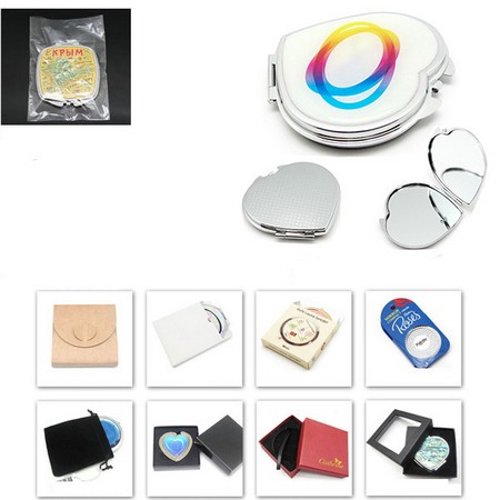 Heart Shaped Cosmetic Pocket Mirror