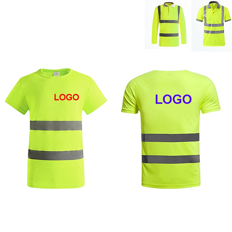 High Vis T-shirt Wth Reflective Stripes