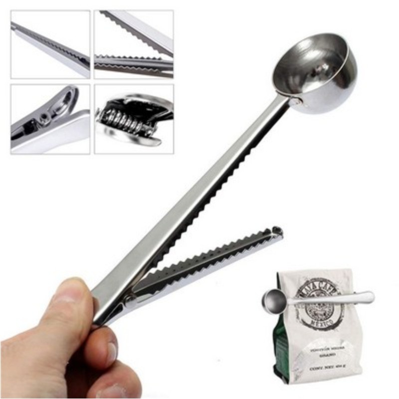 Measuring Coffee Scoop with Bag Clip
