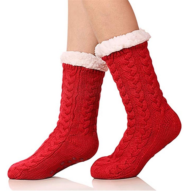 Non-Skid Socks Knit Slipper Socks