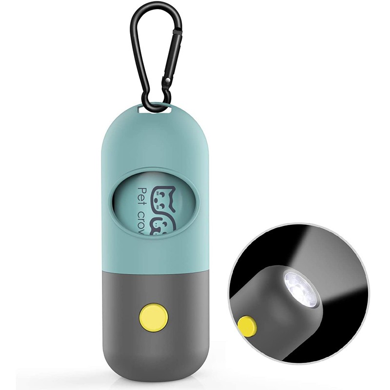 Pet Waste Bag Dispenser With LED Light
