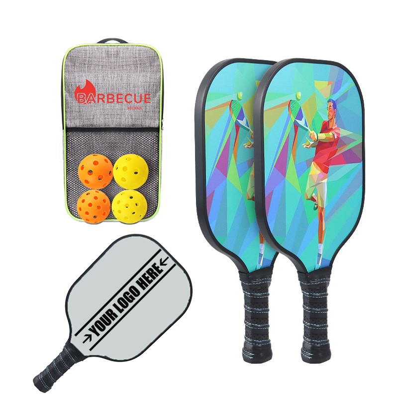 Pickleball Set With 2 Paddles And 4 Balls