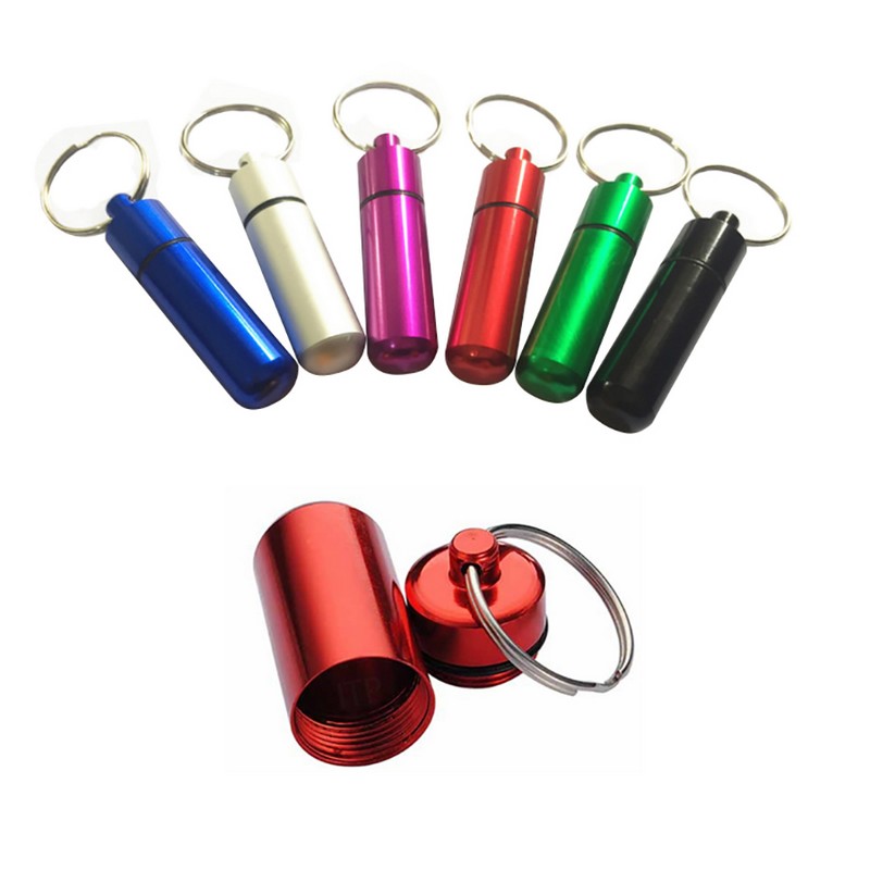 Pill Box Keychain/Pillbox Keyring
