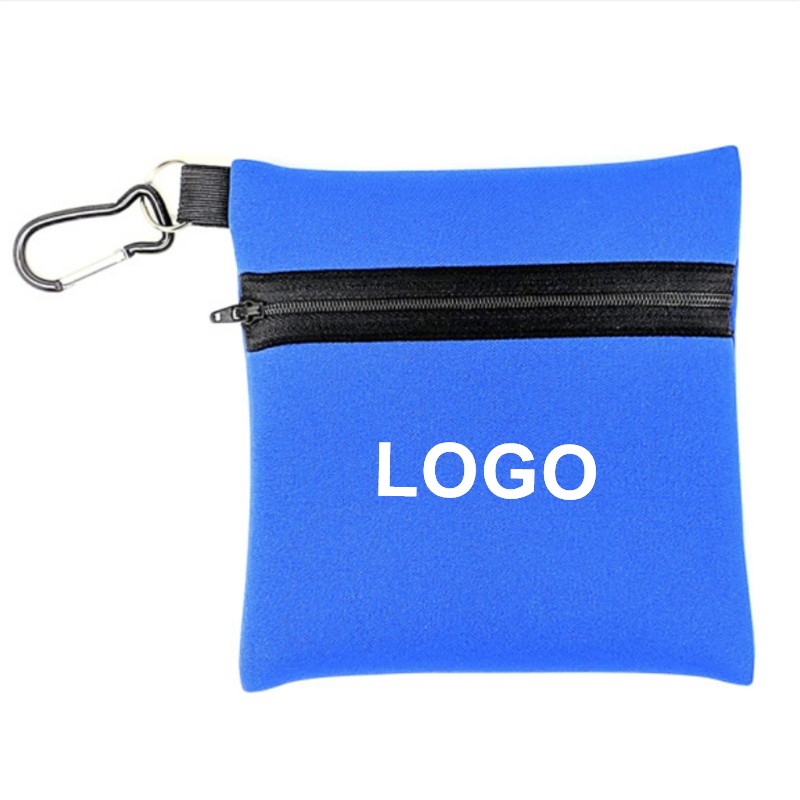 Reusable Zipper Pouch with Carabiner