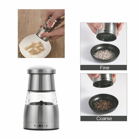Premium Stainless Steel Salt & Pepper Grinder