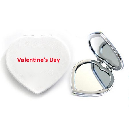 Custom Printed Heart Mirror