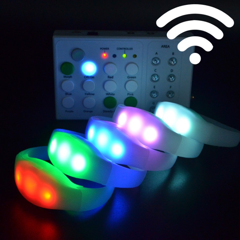 Remote Control Sound Activated Color Changing LED Bracelets