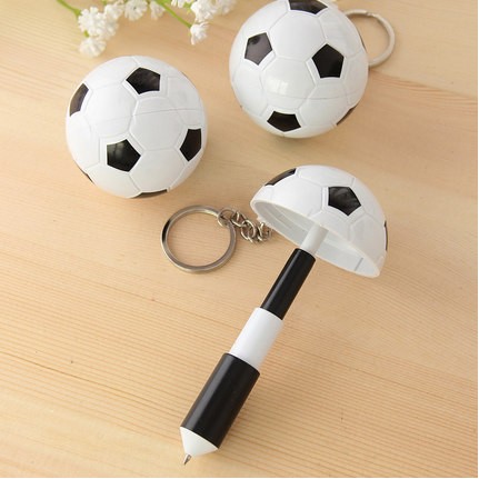 Soccer Folding Ballpen with Keychain