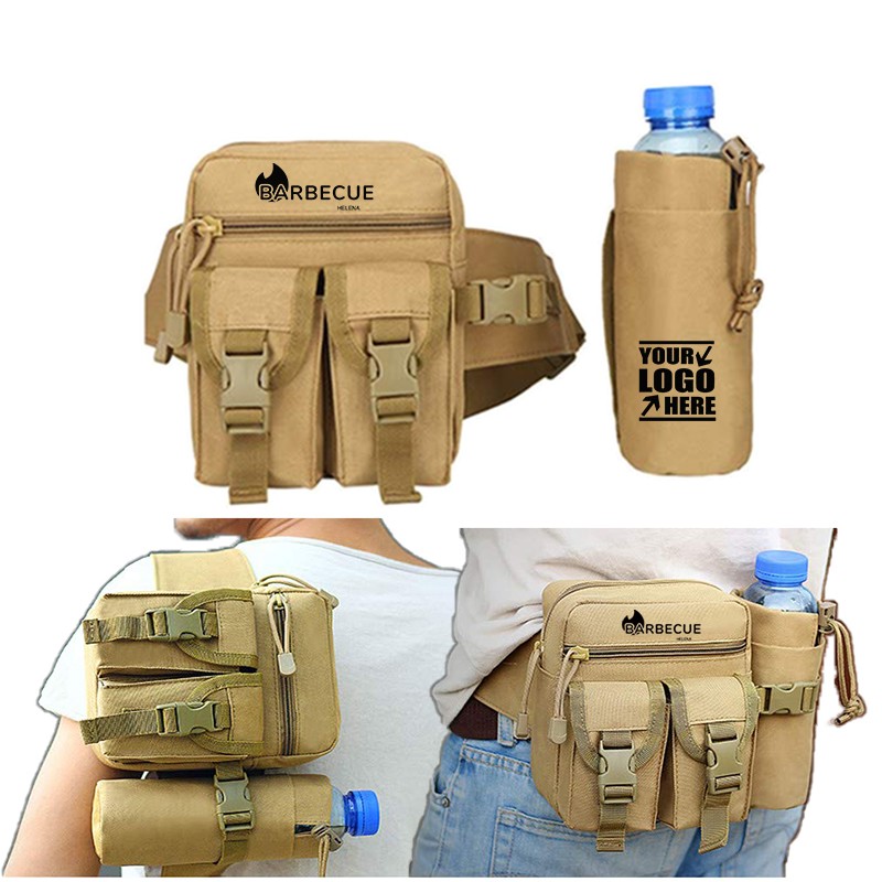 Tactical Waist Bag With Water Bottle Holder