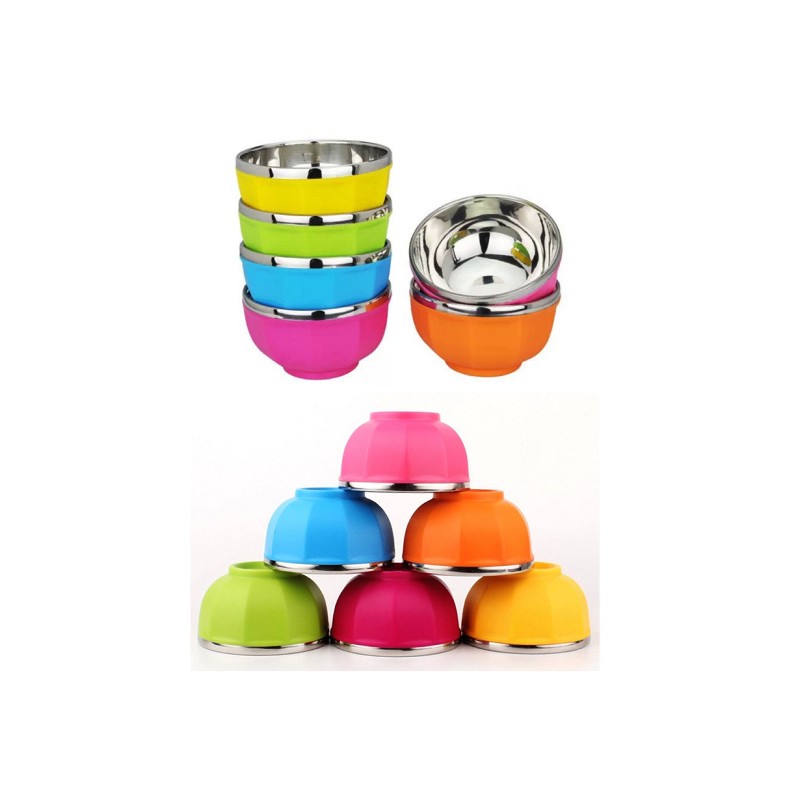 Two-layered Heat Insulation Stainless Steel Bowl