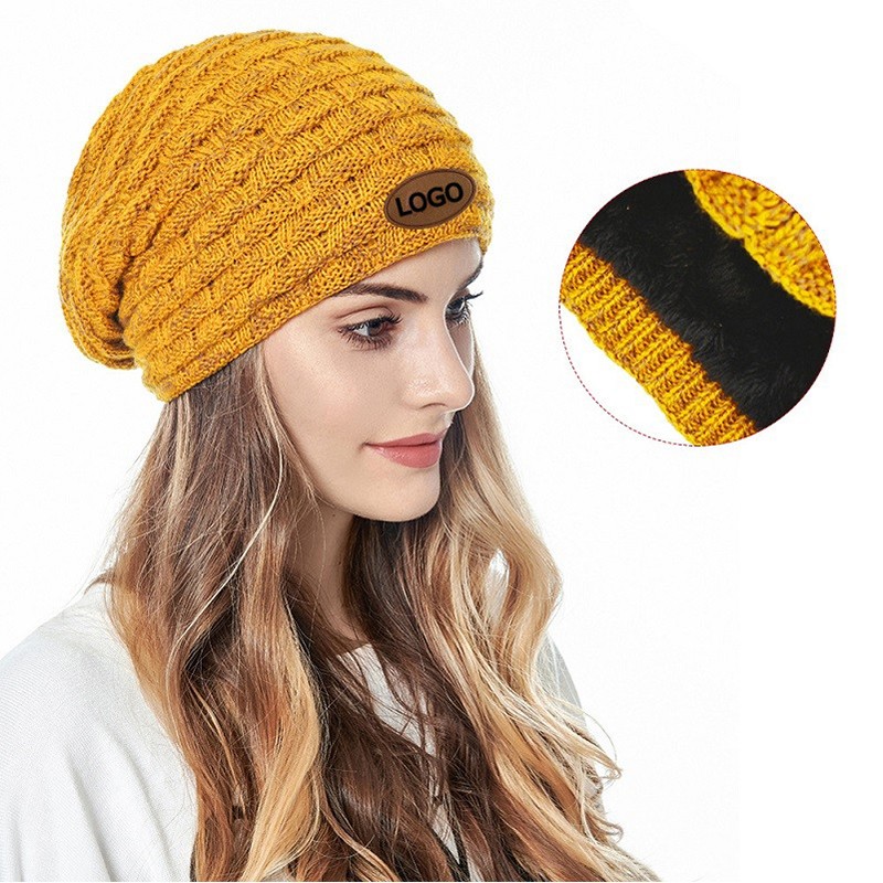 Unisex Knit Baggy Beanie