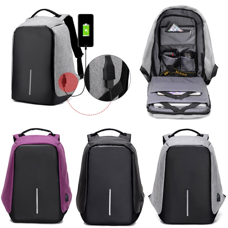 Waterproof Laptop Backpack with USB Charging Port