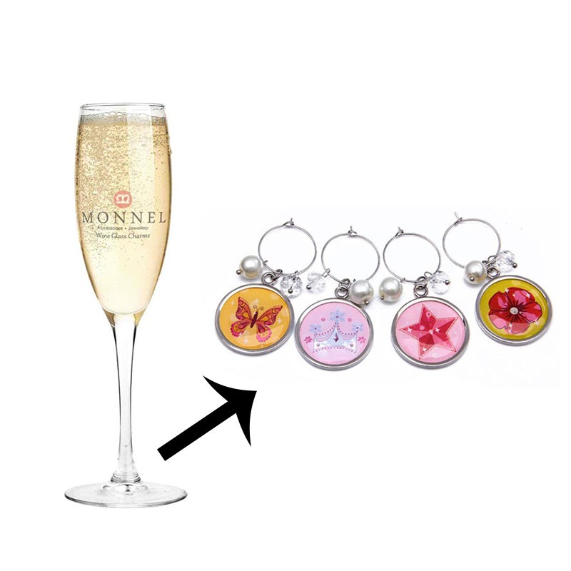 Wine Glass Charm Ring