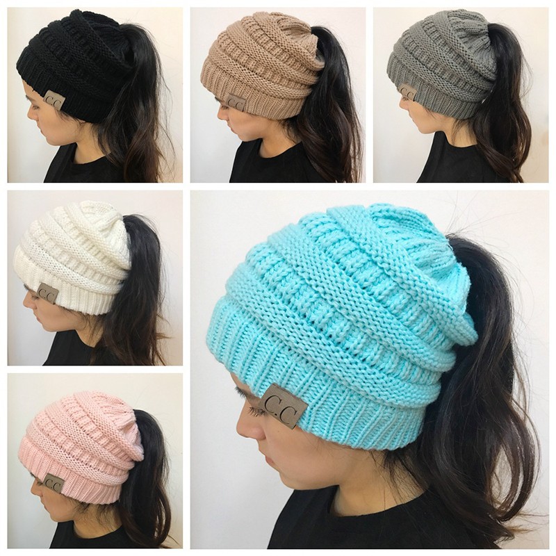 Winter Ponytail Hat