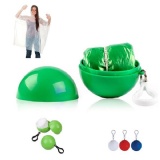 Keychain Ball Poncho Disposable Raincoat Poncho Ball