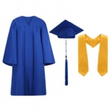 Matte Cap, Gown,Tassel and Stole Set