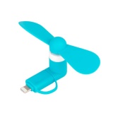 Mini USB Fan Dual with Lightning and Micro USB Phone USB