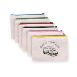 Cotton Canvas Reusable Zippered Bags