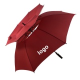 Automatic Open Golf Umbrella Oversize Double Canopy Vented Windproof Waterproof Stick Umbrellas
