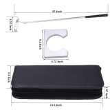 Travel Indoor Golf Club Aluminum Alloy Putter Kit