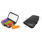 28 Grid 7 Day Pill Box/ Wallet Pillbox