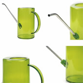 35 Oz Plastic Semi Clear Cylindrical Watering Pot