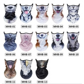 3D Animal Neck Warmer Scarf Half Face Shield