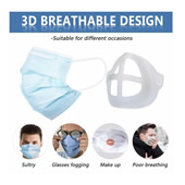 3D Face Mask Bracket for Comfortable Breathing