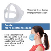 3D Face Mask Bracket for Comfortable Breathing