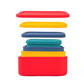 4 Sets Silicone Food Containers