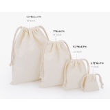Stock Cotton Canvas Drawstring Bag