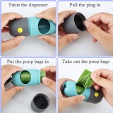 Pet Waste Bag Dispenser With LED Light