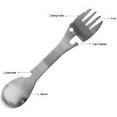 5 in 1 Multifunctional Stainless Steel Sporks