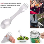 5 in 1 Multifunctional Stainless Steel Sporks