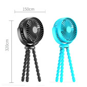 5200 mAh Flexible Tripod Portable Clip Fan