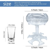6 Shot Glass Dispenser and Holder
