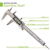 6"/150 mm Digital Vernier Caliper