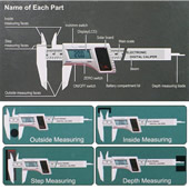 6"/150mm Digital Solar Vernier Caliper/Micrometer