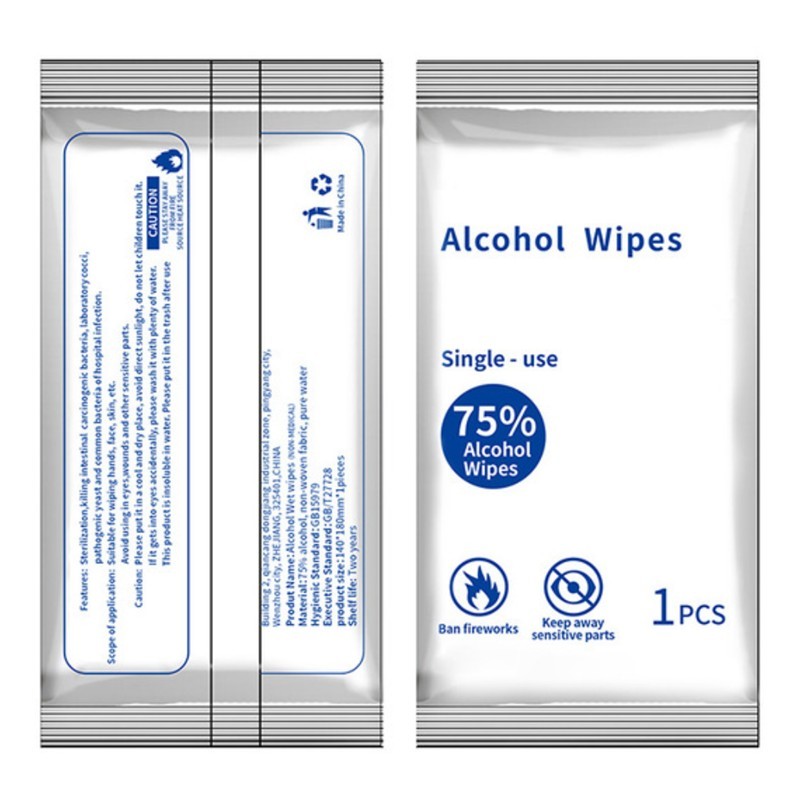 75% Alcohol Sanitizing Wet Wipes 1pc 75% Alcohol Sanitizing Wet Wipes 1pc