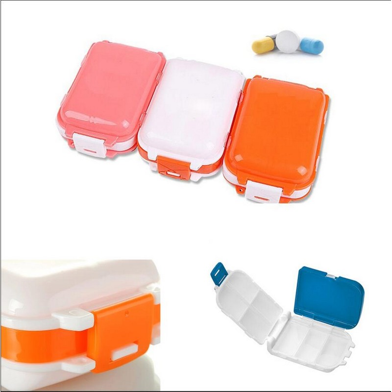 8 Compartments Portable Folding Pill Box