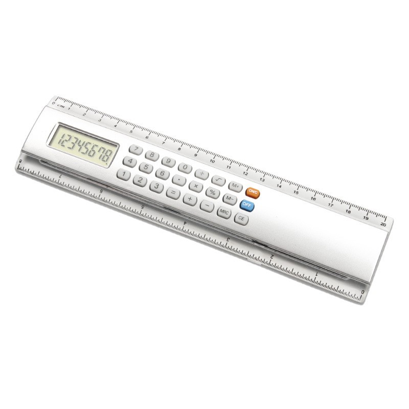 8" Calculator Ruler