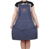 Denim Jean Apron with Pockets