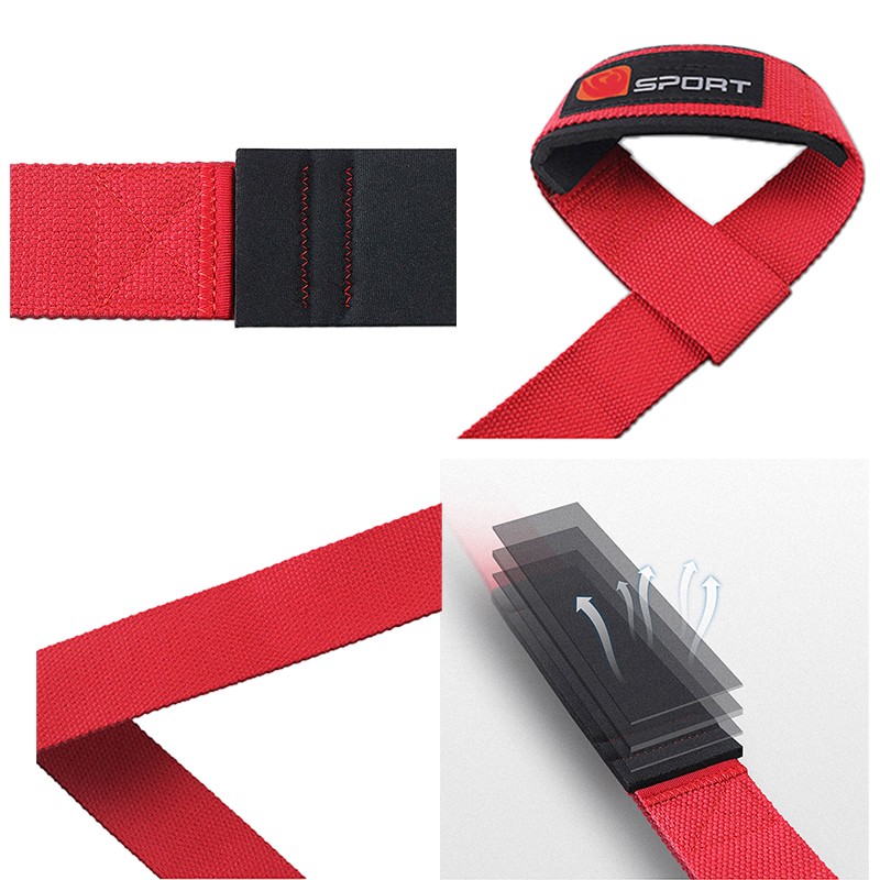 A Pair of Wrist Straps for Weight Lifting