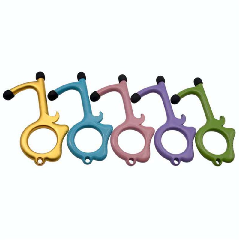 Anti-touch Tools Door Opener Elevator Button Pusher Multifunctional Keychain Tool