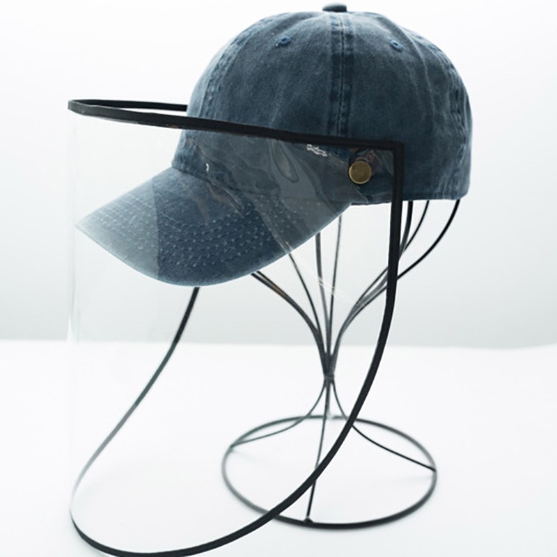 Baseball Cap With Face Shield