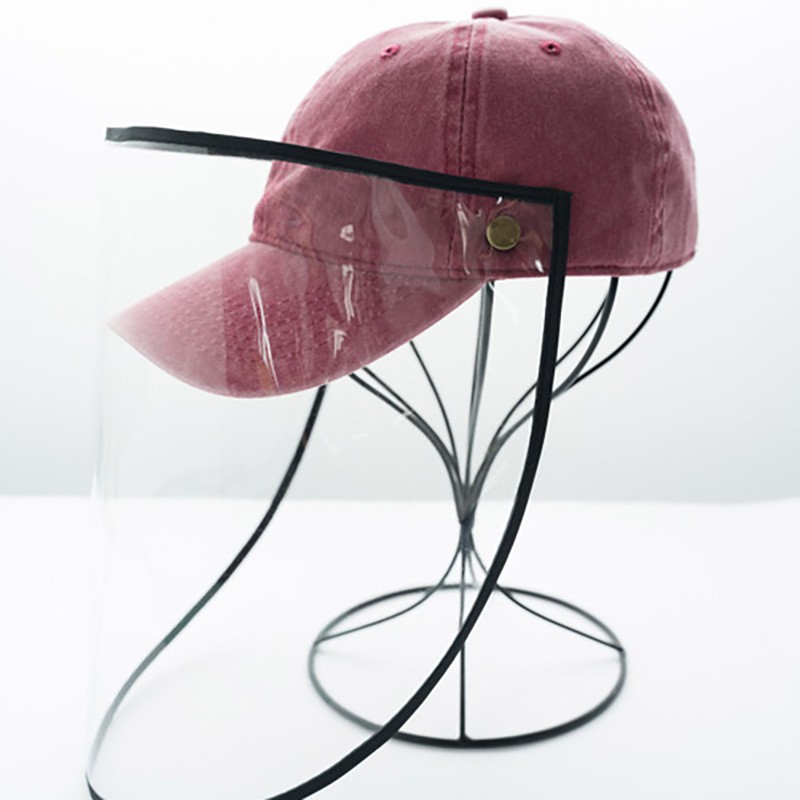 Baseball Cap With Face Shield